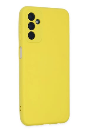 Uray store Samsung Galaxy M23 Kılıf Nano içi Kadife Silikon - Sarı