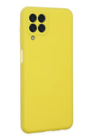 Uray store Samsung Galaxy M33 Kılıf Nano içi Kadife Silikon - Sarı