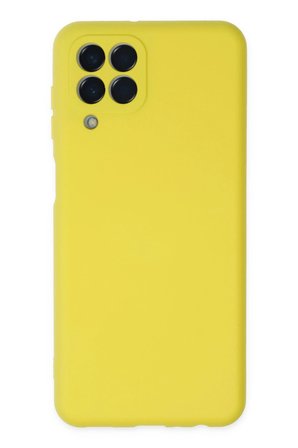 Uray store Samsung Galaxy M33 Kılıf Nano içi Kadife Silikon - Sarı