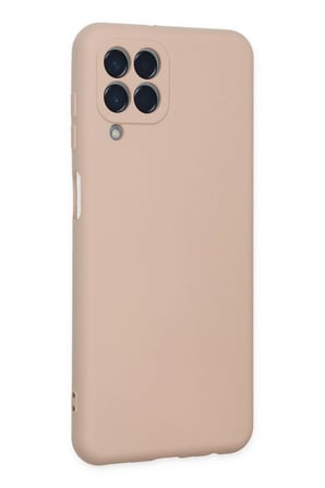 Uray store Samsung Galaxy M33 Kılıf Nano içi Kadife Silikon - Pudra