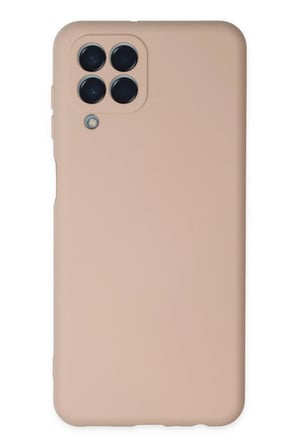 Uray store Samsung Galaxy M33 Kılıf Nano içi Kadife Silikon - Pudra