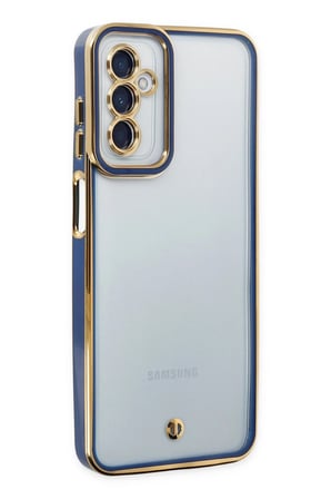 Uray store Samsung Galaxy M23 Kılıf Liva Lens Silikon - Mavi