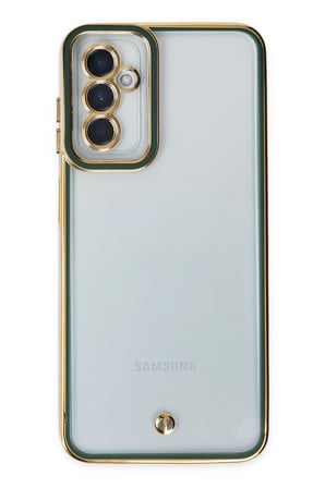 Uray store Samsung Galaxy M23 Kılıf Liva Lens Silikon - Yeşil