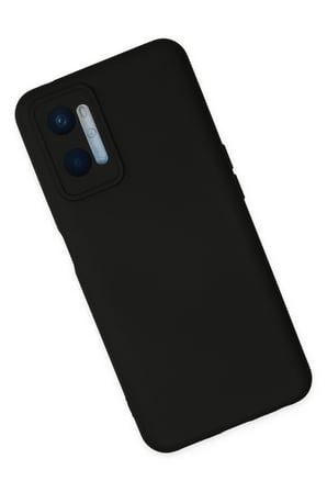 Uray store Oppo A96 Kılıf Nano içi Kadife Silikon - Siyah