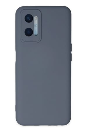 Uray store Oppo A96 Kılıf Nano içi Kadife Silikon - Gri
