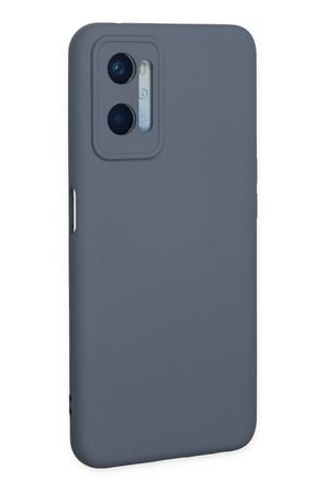 Uray store Oppo A96 Kılıf Nano içi Kadife Silikon - Gri