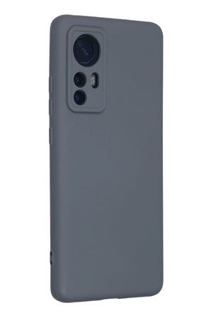 Uray store Xiaomi Mi 12 Kılıf Nano içi Kadife Silikon - Gri