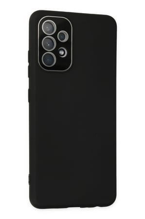 Uray store Samsung Galaxy A33 5G Kılıf Lansman Glass Kapak - Siyah