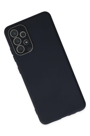 Uray store Samsung Galaxy A33 5G Kılıf Lansman Glass Kapak - Lacivert