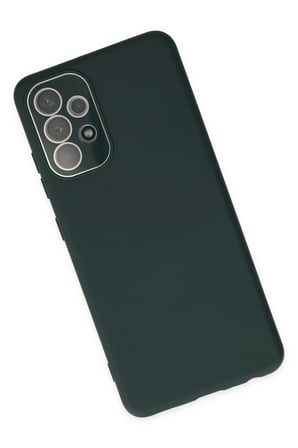 Uray store Samsung Galaxy A33 5G Kılıf Lansman Glass Kapak - Koyu Yeşil