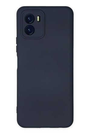 Uray store Vivo Y15S Kılıf Nano içi Kadife Silikon - Lacivert