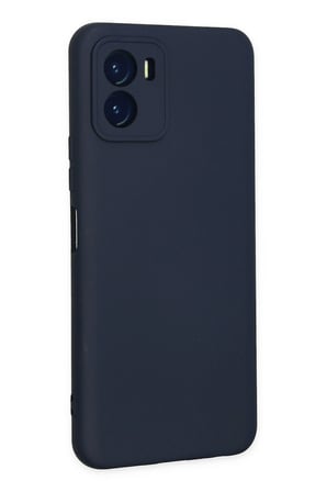 Uray store Vivo Y15S Kılıf Nano içi Kadife Silikon - Lacivert