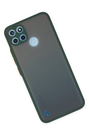 Uray store Realme C21Y Kılıf Montreal Silikon Kapak - Yeşil