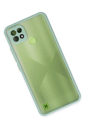 Uray store Realme C21 Kılıf Montreal Silikon Kapak - Turkuaz