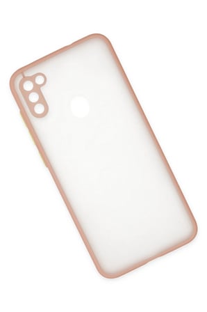 Uray store Samsung Galaxy A11 Kılıf Montreal Silikon Kapak - Pembe