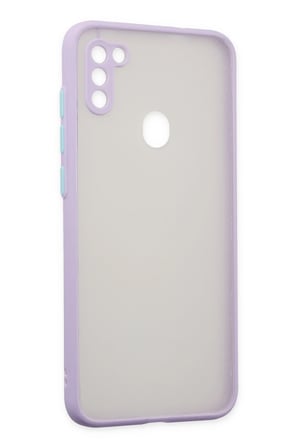Uray store Samsung Galaxy A11 Kılıf Montreal Silikon Kapak - Mor