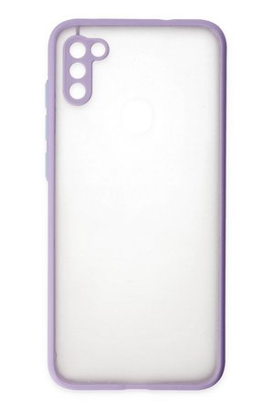 Uray store Samsung Galaxy A11 Kılıf Montreal Silikon Kapak - Mor