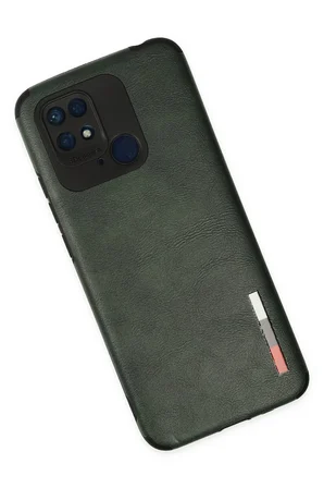 Uray store Xiaomi Redmi 10C Kılıf Loop Deri Silikon - Yeşil