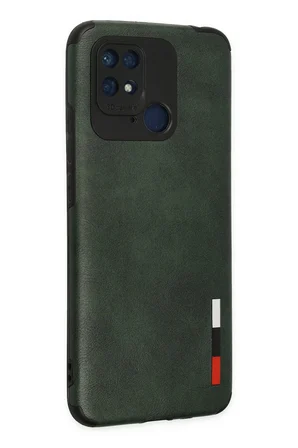 Uray store Xiaomi Redmi 10C Kılıf Loop Deri Silikon - Yeşil