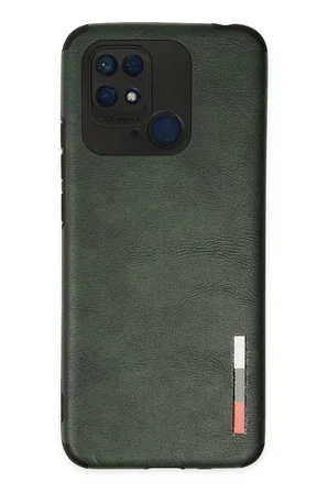 Uray store Xiaomi Redmi 10C Kılıf Loop Deri Silikon - Yeşil