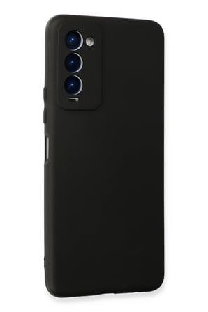 Uray store Tecno Camon 18 Kılıf First Silikon - Siyah