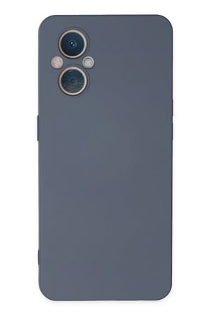 Uray store Oppo Reno 7 Lite Kılıf Nano içi Kadife Silikon - Gri