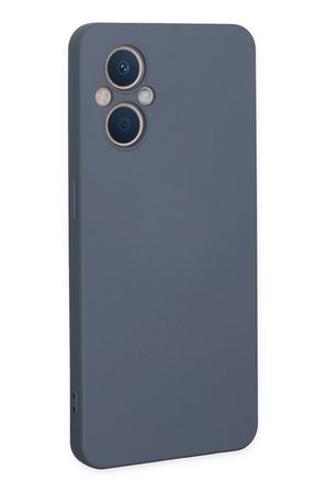 Uray store Oppo Reno 7 Lite Kılıf Nano içi Kadife Silikon - Gri