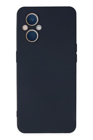 Uray store Oppo Reno 7 Lite Kılıf Nano içi Kadife Silikon - Lacivert