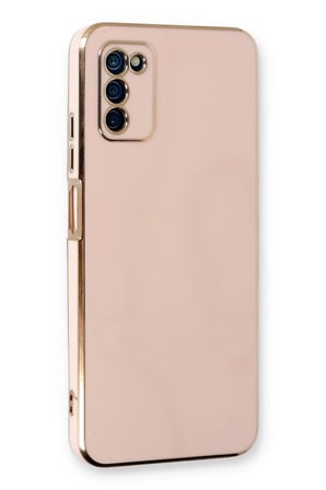 Uray store Samsung Galaxy A03S Kılıf Volet Silikon - Pembe