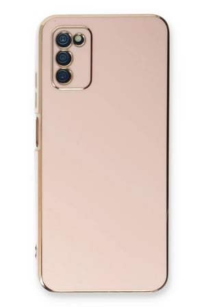 Uray store Samsung Galaxy A03S Kılıf Volet Silikon - Pembe