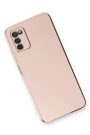 Uray store Samsung Galaxy A03S Kılıf Volet Silikon - Pembe