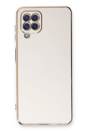 Uray store Samsung Galaxy A22 Kılıf Volet Silikon - Beyaz