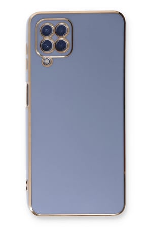 Uray store Samsung Galaxy A22 Kılıf Volet Silikon - Mavi