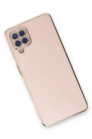 Uray store Samsung Galaxy A22 Kılıf Volet Silikon - Pembe