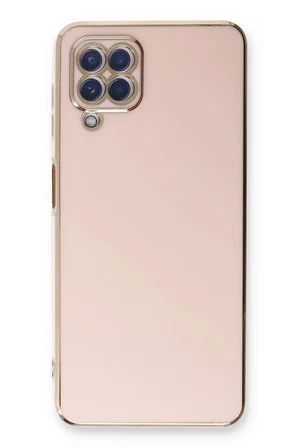 Uray store Samsung Galaxy A22 Kılıf Volet Silikon - Pembe