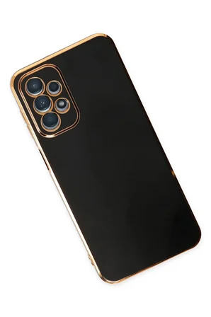 Uray store Samsung Galaxy A23 4G Kılıf Volet Silikon - Siyah