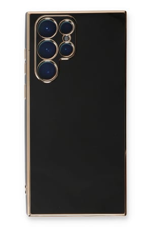 Uray store Samsung Galaxy S22 Ultra Kılıf Volet Silikon - Siyah