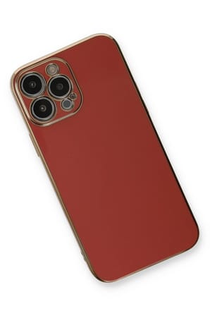 Uray store Apple iPhone 13 Pro Max Kılıf Volet Silikon - Kırmızı