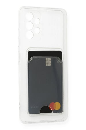 Uray store Samsung Galaxy A73 5G Kılıf Kart Şeffaf Silikon - Şeffaf