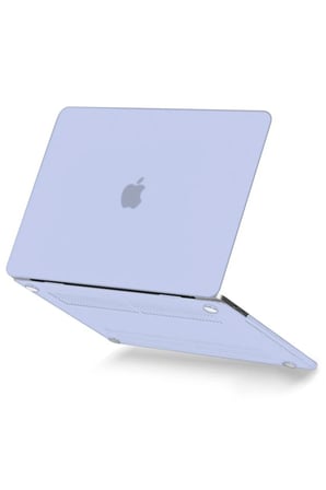 Uray store Apple Macbook Pro 13 2021 Macbook Buzlu Kapak - Lila