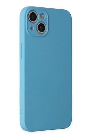 Uray store Apple iPhone 13 Mini Kılıf Nano içi Kadife Silikon - Mavi