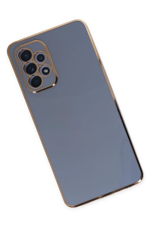 Uray store Samsung Galaxy A52 Kılıf Volet Silikon - Mavi