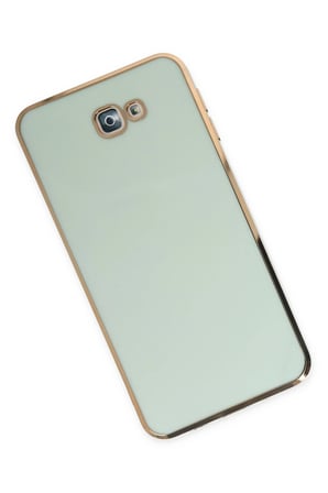 Uray store Samsung Galaxy J7 Prime Kılıf Volet Silikon - Açık Yeşil