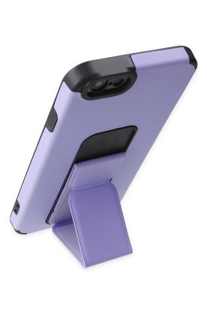 Uray store Apple iPhone 6 Kılıf Mega Standlı Silikon - Lila
