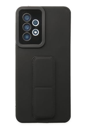 Uray store Samsung Galaxy A33 5G Kılıf Mega Standlı Silikon - Siyah