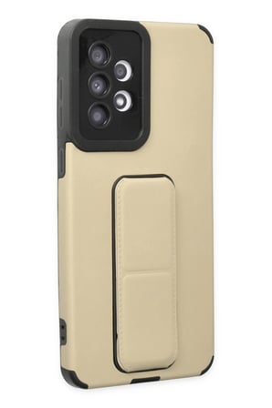 Uray store Samsung Galaxy A33 5G Kılıf Mega Standlı Silikon - Gold