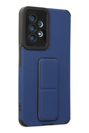 Uray store Samsung Galaxy A53 5G Kılıf Mega Standlı Silikon - Mavi