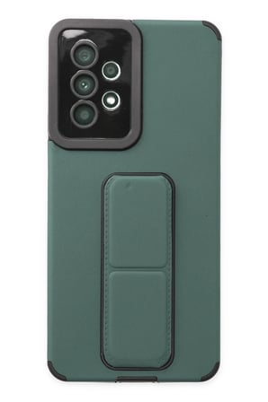 Uray store Samsung Galaxy A53 5G Kılıf Mega Standlı Silikon - Yeşil