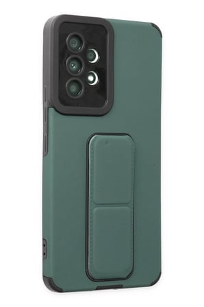 Uray store Samsung Galaxy A53 5G Kılıf Mega Standlı Silikon - Yeşil