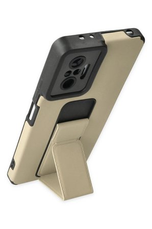 Uray store Xiaomi Redmi Note 10 Pro Kılıf Mega Standlı Silikon - Gold